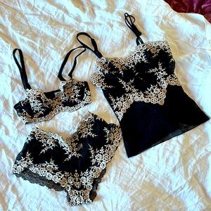 3 Piece Lingerie Set Size S